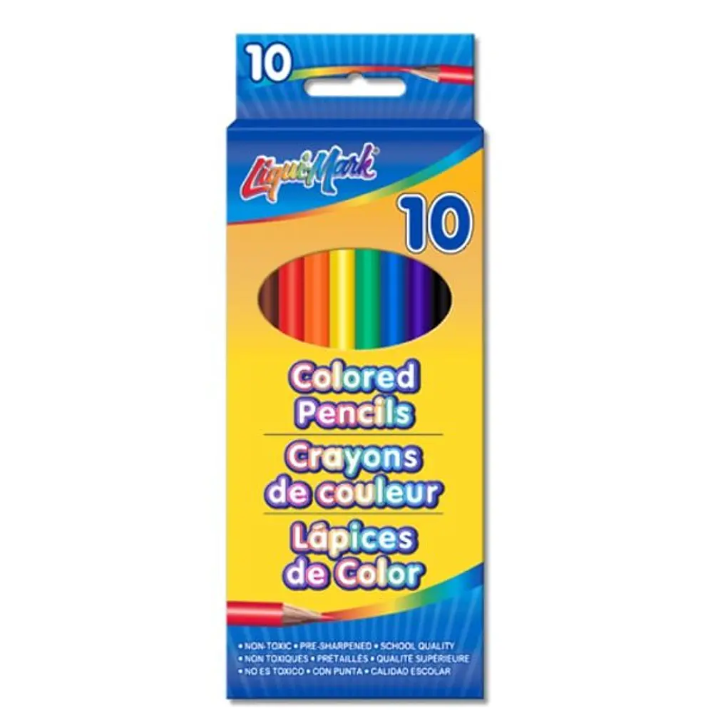 Liqui-Mark 10pk 7  Pre-Sharpened Colored Pencils