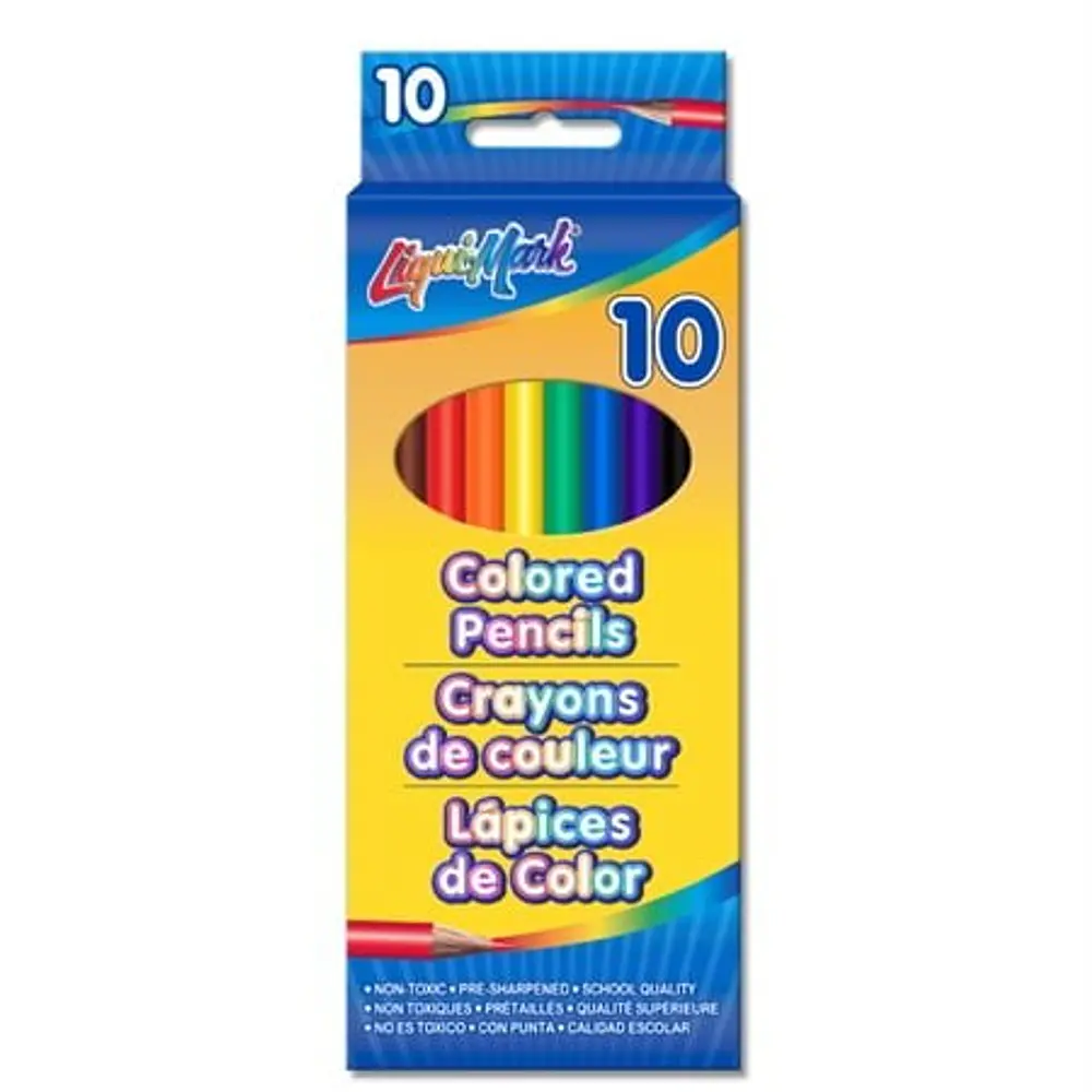 Liqui-Mark 10pk 7  Pre-Sharpened Colored Pencils