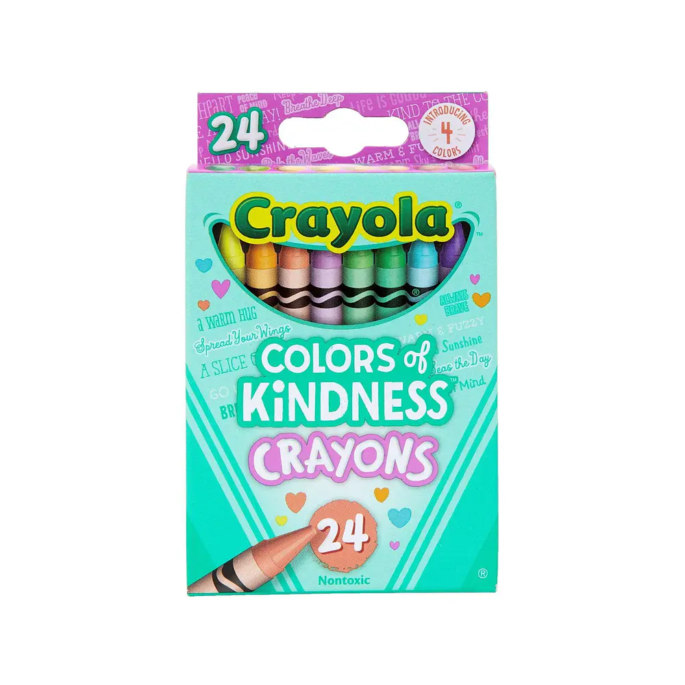 Crayola Colors of Kindness Crayons  24 Ct  Teacher Supplies  Kindergarten School Supplies  Asstd Colors