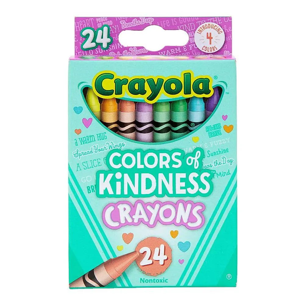 Crayola Colors of Kindness Crayons  24 Ct  Teacher Supplies  Kindergarten School Supplies  Asstd Colors