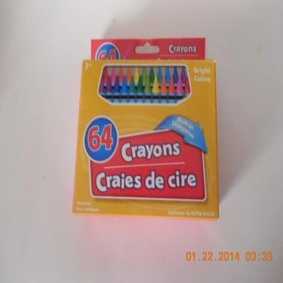 Jot Boxed Crayons with Sharpeners  64-ct. Bonus Boxes