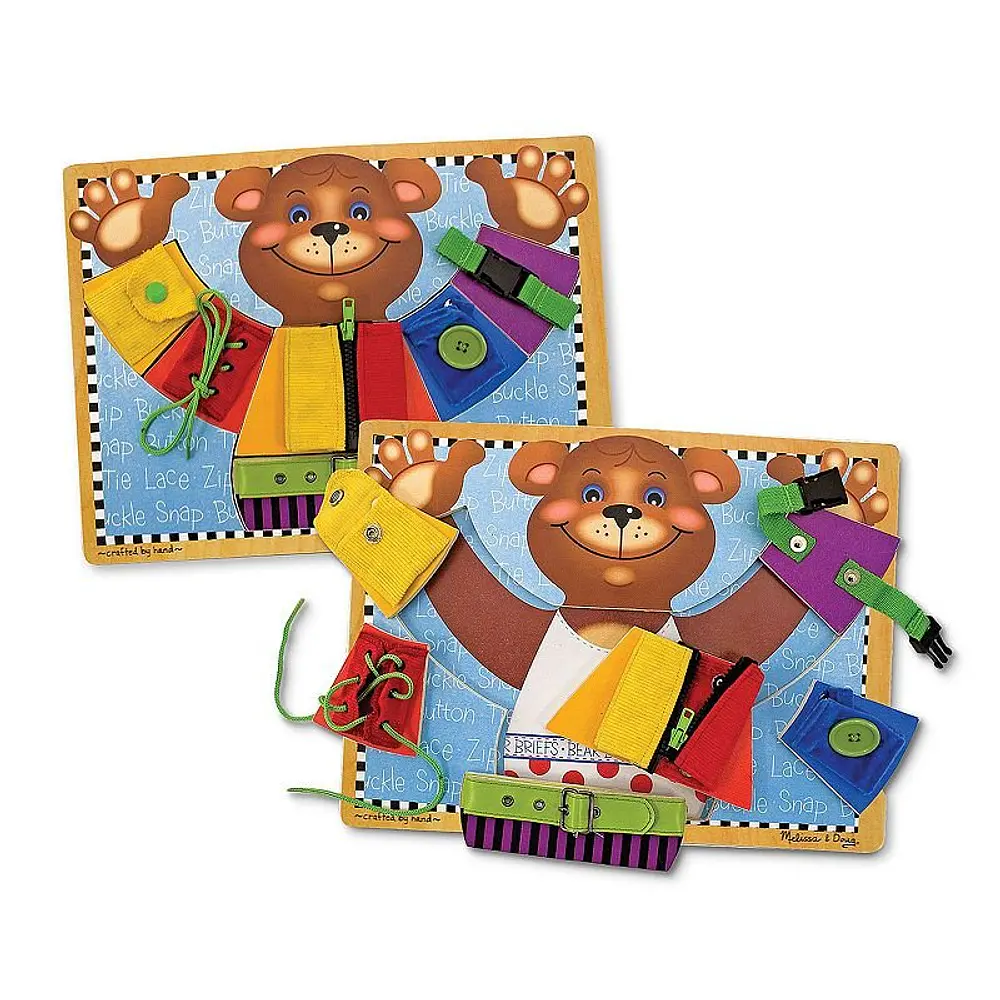 Melissa & Doug Basic Skills Puzzle Board - Wooden Educational Toy