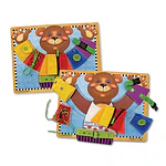 Melissa & Doug Basic Skills Puzzle Board - Wooden Educational Toy