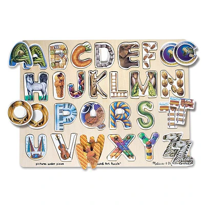Melissa and Doug Kids Toy, Alphabet Art Puzzle
