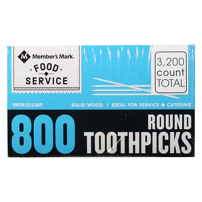 Daily Chef Food Service Round Toothpicks