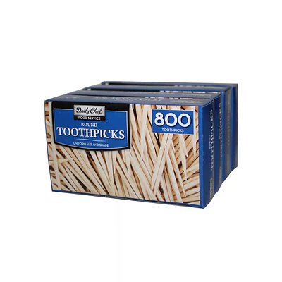 Daily Chef Food Service Round Toothpicks