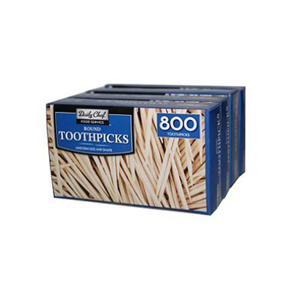 Daily Chef Food Service Round Toothpicks