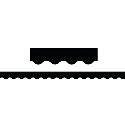 Teacher Created Black Scalloped Border Trim (TCR 4397)