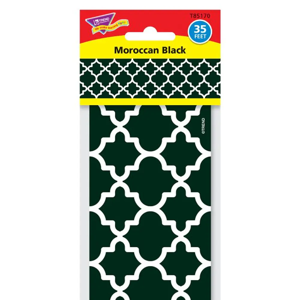 Trend  TEP85170  Moroccan Bolder Borders  1 / Pack  Black White