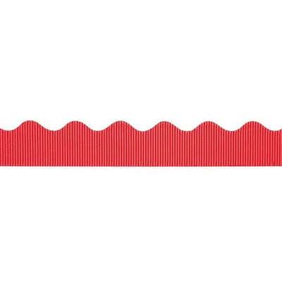 Pacon Bordette Decorative Border  2 1/4  x 50  Roll  Flame Red -PAC37036