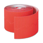 Pacon Bordette Decorative Border  2 1/4  x 50  Roll  Flame Red -PAC37036