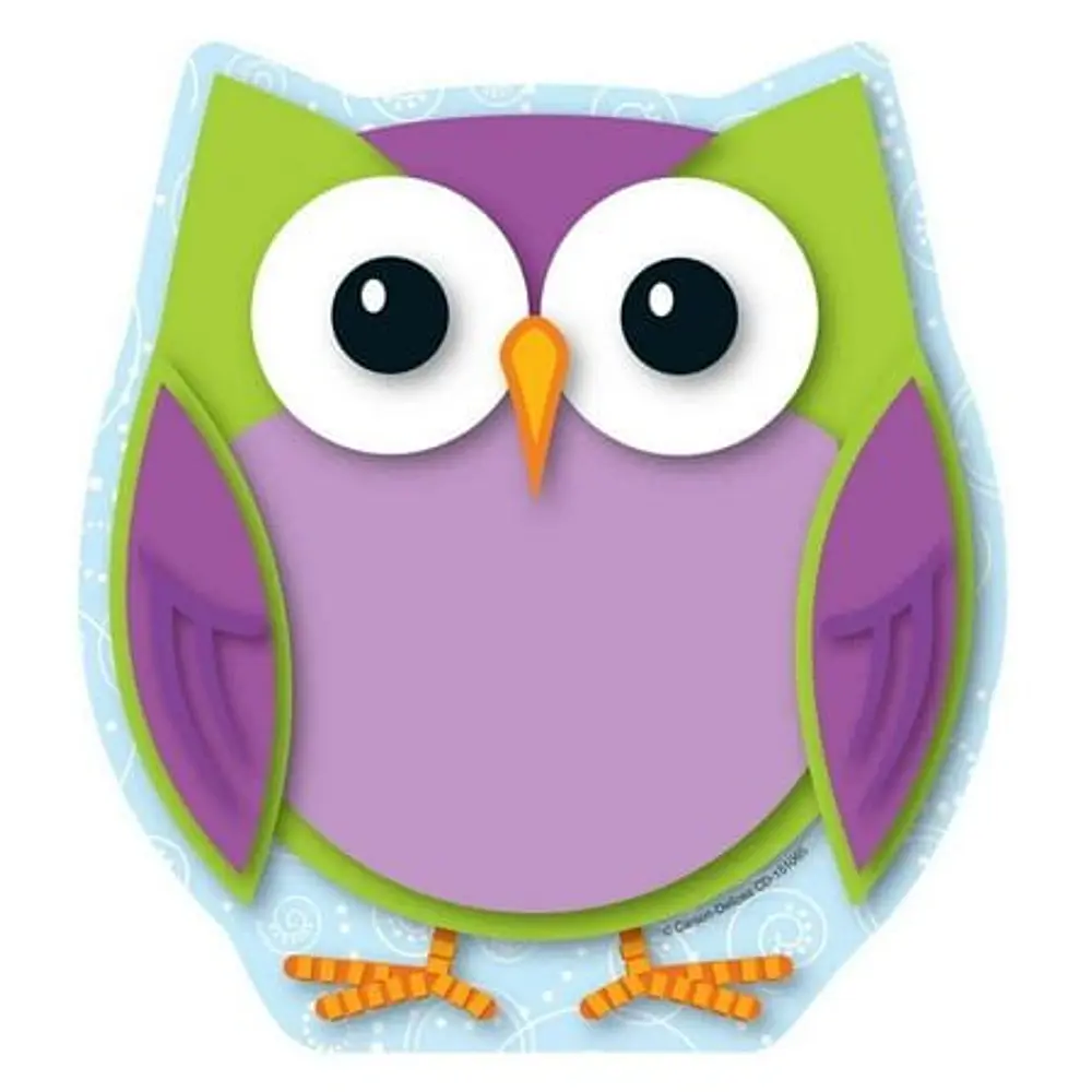 Carson-Dellosa Colorful Owl Notepad