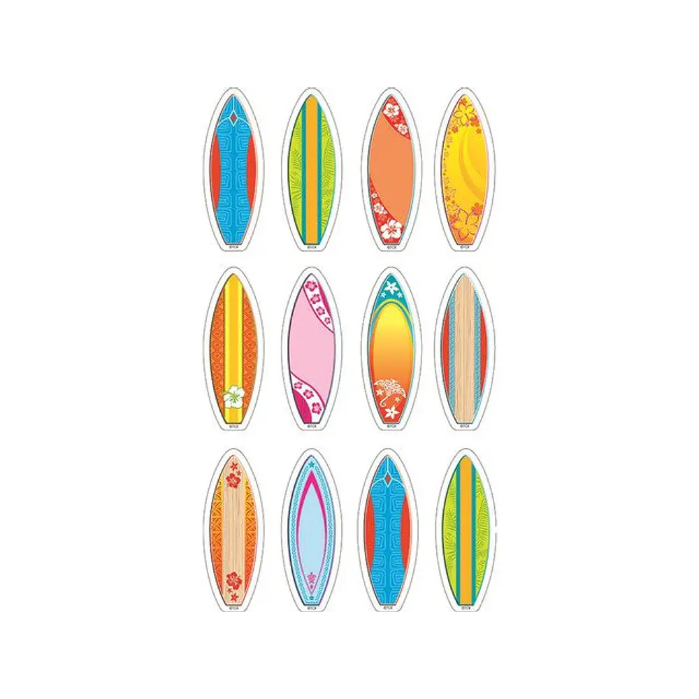 Teacher Created Resources 2-5/8  Surfboards Assorted Colors (TCR5537)