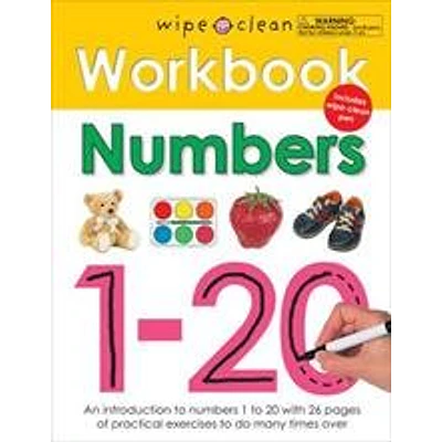 Wipe Clean Workbook Numbers 1-20 (Paperback) by Bicknell Books Priddy