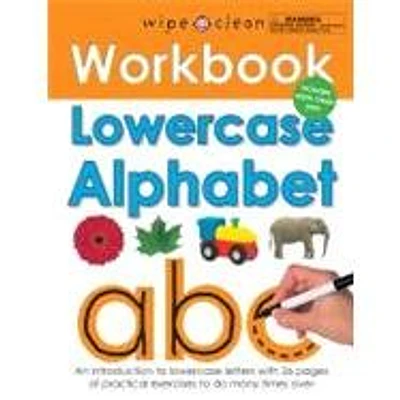 Wipe Clean Workbook Lowercase Alphabet - (Wipe Clean Learning Books) by Roger Priddy (Mixed Media Product)