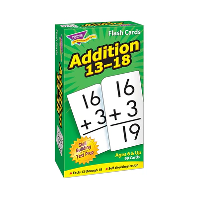 Addition 13-18 Skill Drill Flash Cards