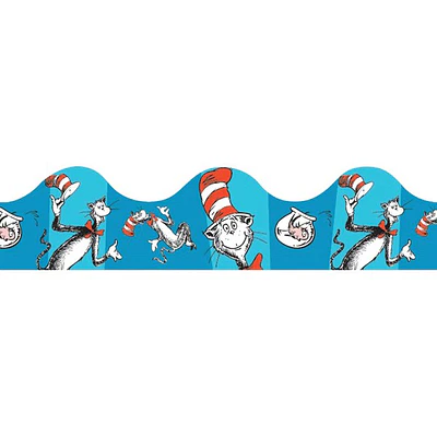 (Price/Pack)Eureka EU-845017 Cat In The Hat Blue Deco Trim