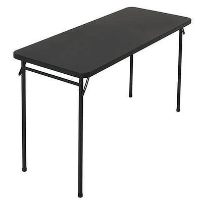 AS-IS Mainstays 20in x 48in Folding Table, Black