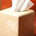Creative Home Curvy Marble Tissue Box Holder