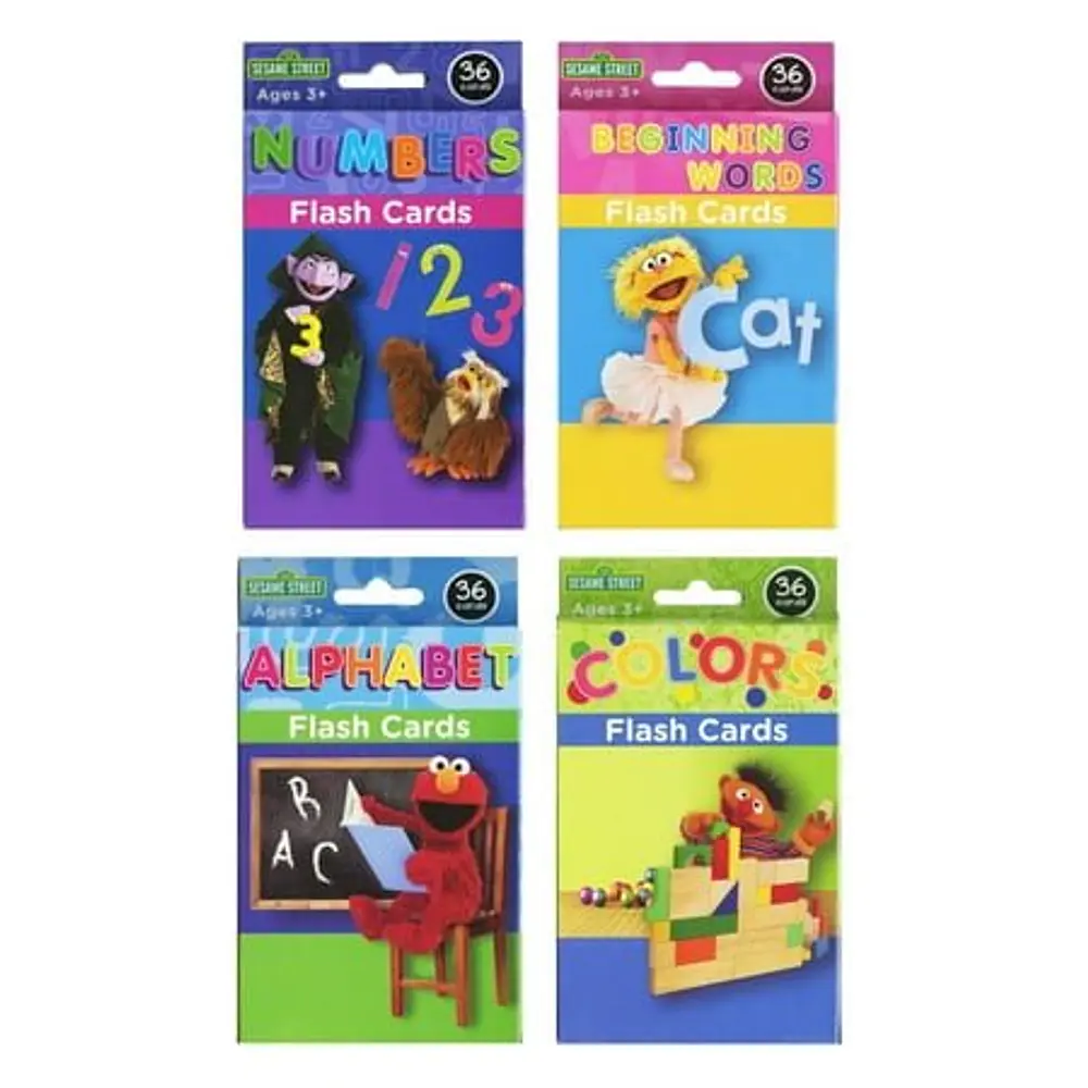 Sesame Street Flash Card  ABC Shape Number Alphabet (36/Pack)