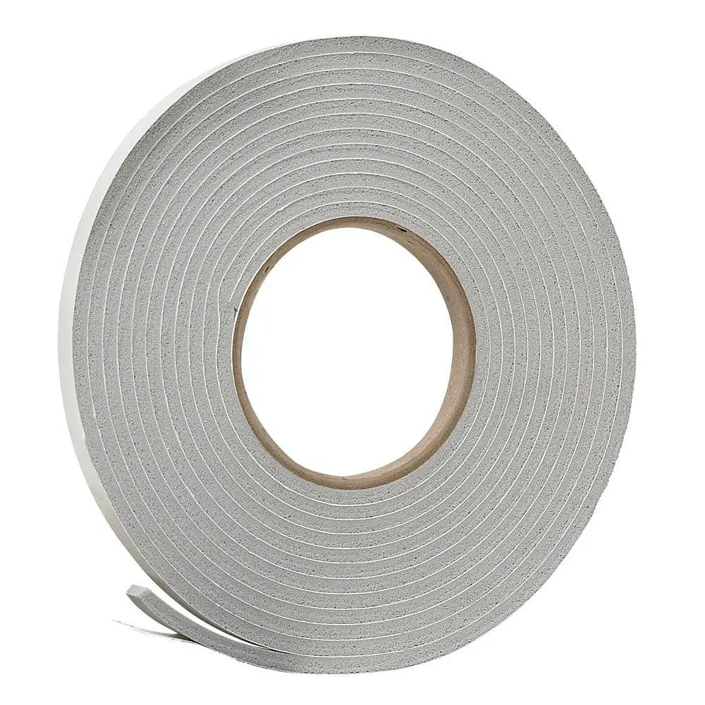 Frost King V443H Foam Tape  3/8 in W  17 ft L  3/16 in Thick  Vinyl  Gray