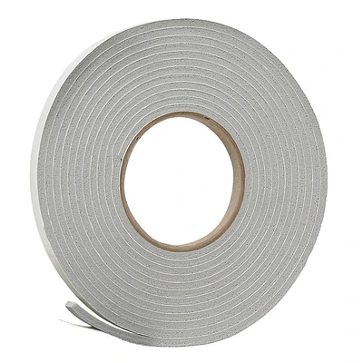 Frost King V443H Foam Tape  3/8 in W  17 ft L  3/16 in Thick  Vinyl  Gray