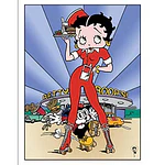 Betty Boop Diner Tin Sign - 13x16