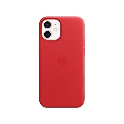 iPhone 12 mini Leather Case with MagSafe - (PRODUCT)RED