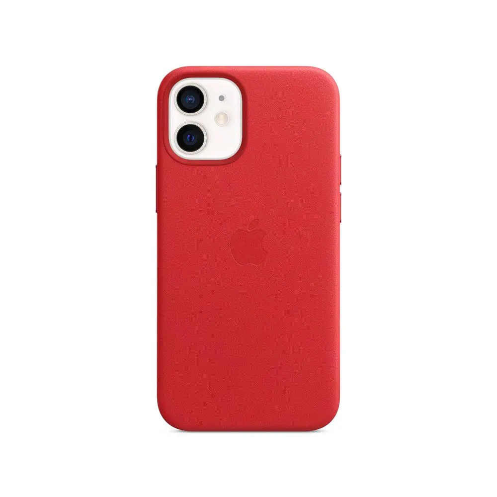 iPhone 12 mini Leather Case with MagSafe - (PRODUCT)RED