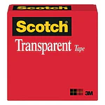 3M #600 Transparent Cellophane Tape  3/4  x 36 yds.