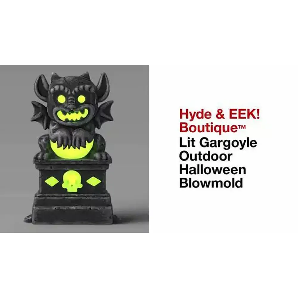Lit Gargoyle Outdoor Halloween Blowmold - Hyde & EEK! Boutique™
