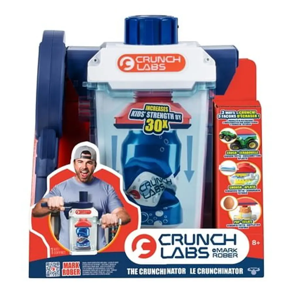 Crunch Labs The Crunchinator by Mark Rober  Crunch  Smoosh  Squeeze & Pop Objects  Harness The Awesome Kid Power Ages 8+