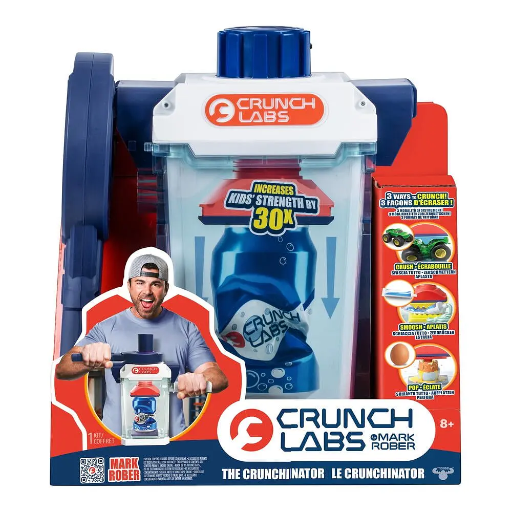 Crunch Labs The Crunchinator by Mark Rober  Crunch  Smoosh  Squeeze & Pop Objects  Harness The Awesome Kid Power Ages 8+
