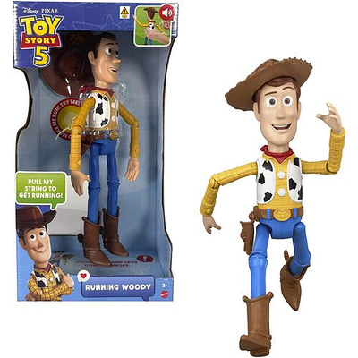 Disney and Pixar Toy Story 5 Running Woody 12 Inch Action Figure  50 Plus Sounds