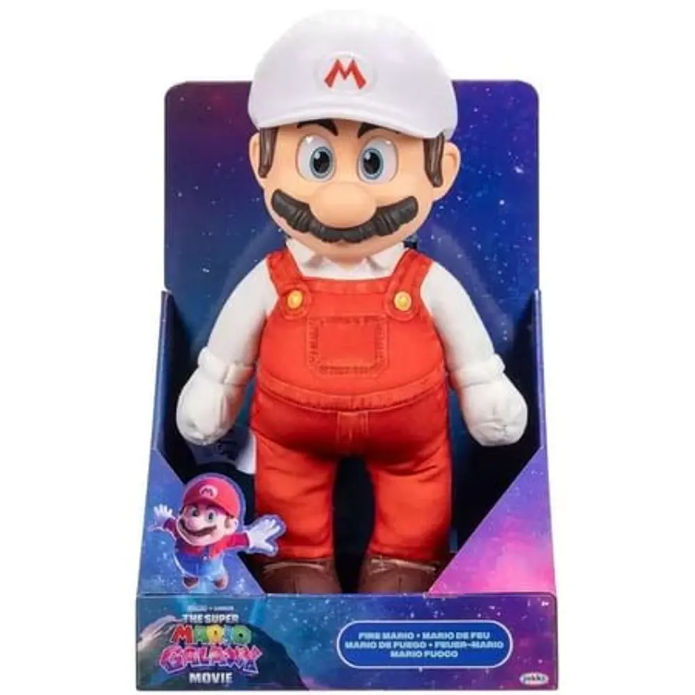 Super Mario Galaxy Movie Mario Posable Plush Figure