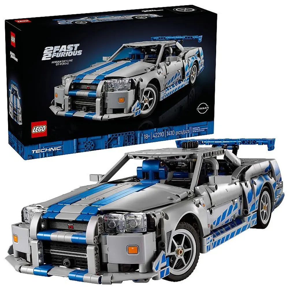 LEGO Technic 2 Fast 2 Furious Nissan Skyline GT-R R34 Car 42210