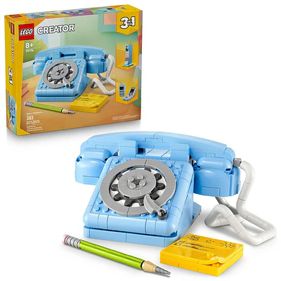 LEGO Creator 3 in 1 Retro Telephone Kids Building Toy 31174