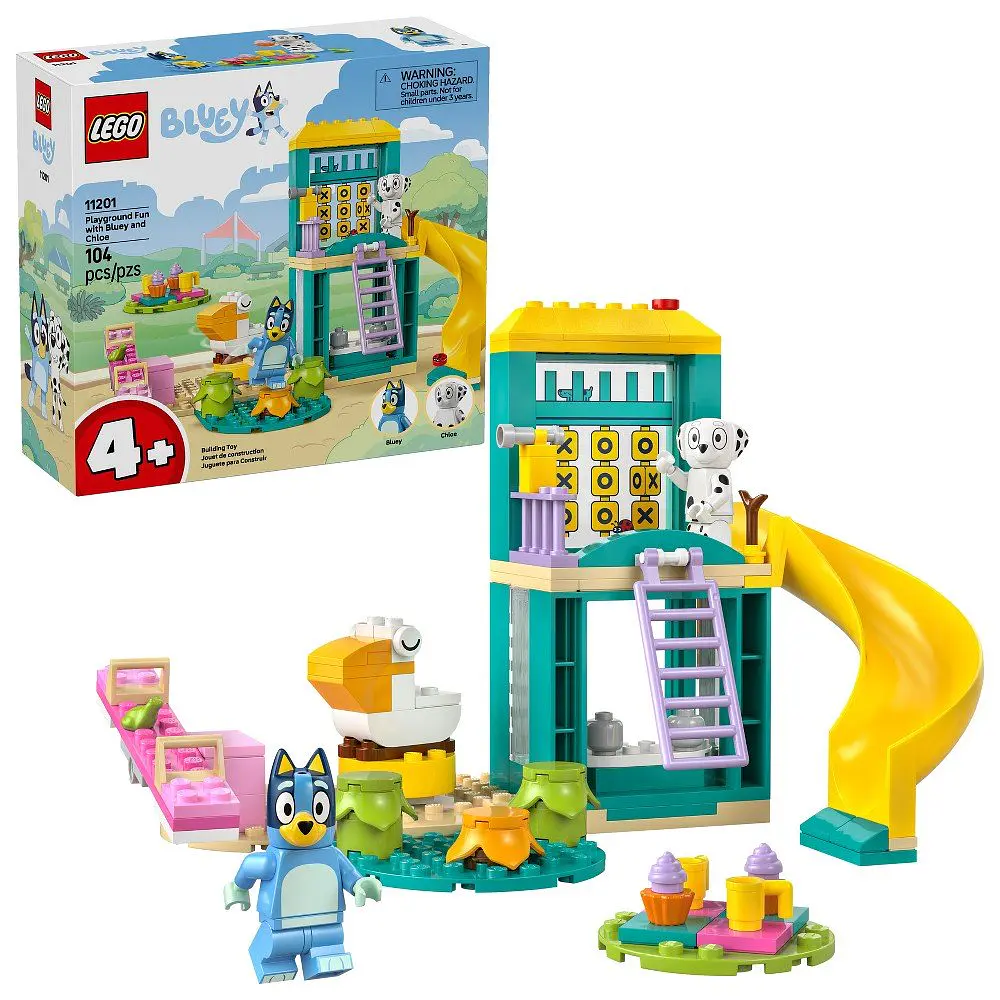 LEGO Bluey Playground Fun with Bluey and Chloe Building Set 11201