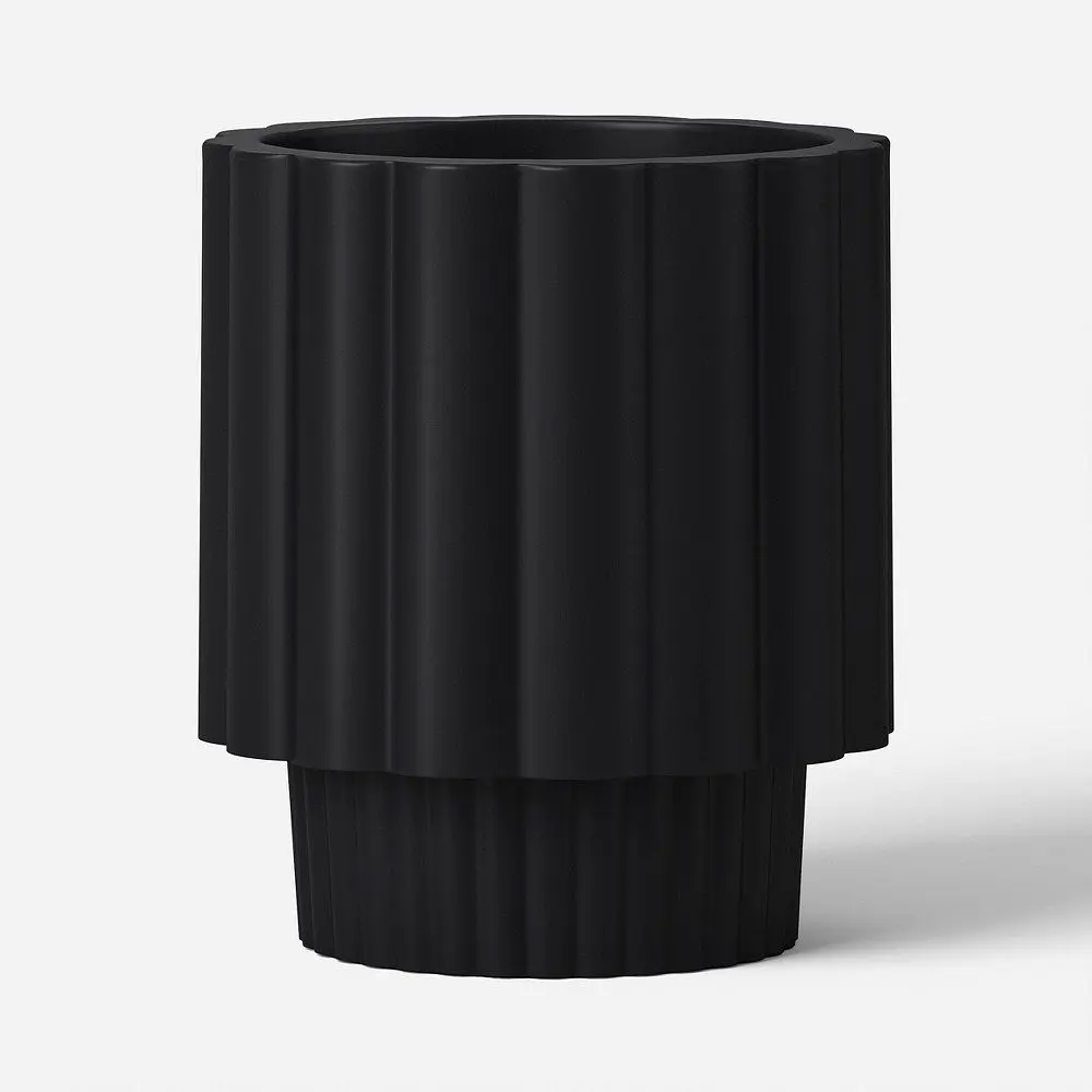 Geared Outdoor Planter Black 14"x16" - Threshold™