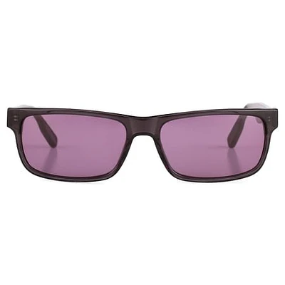 M aMerica Mens  Fashion Retctangle Sunglasses  Plastic  Mu403Scrygy57  Crystal Gray  57-16-140  1 Pair