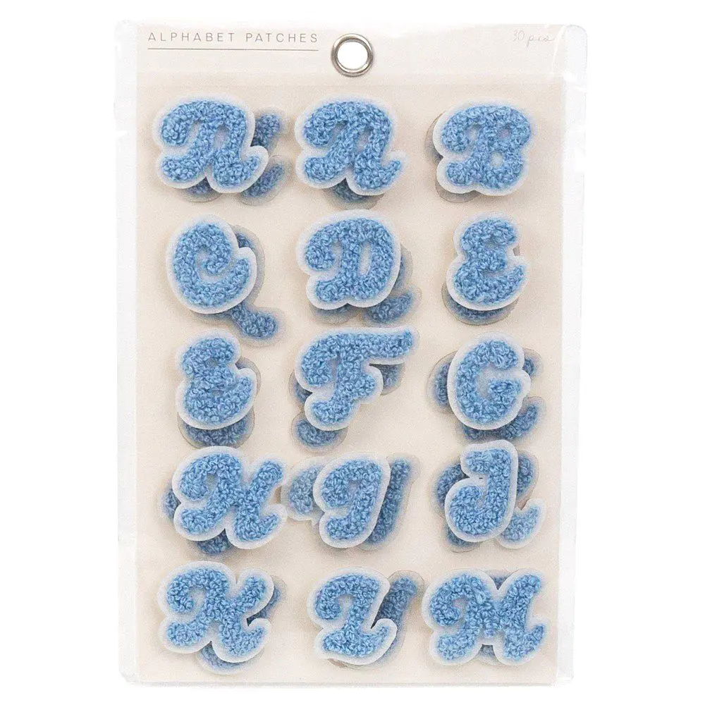 Horizon Group 30pc Blue Adhesive Alphabet Patches