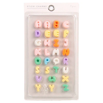 30pc Horizon Group Sticki Charms Dimensional Letter Stickers