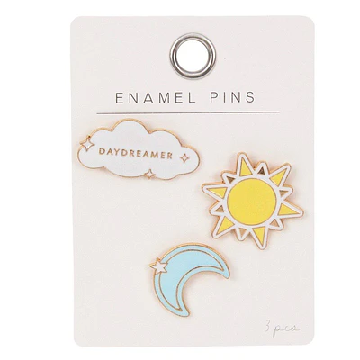 Horizon Group 3pk Cloud, Moon, Sun Pin Set