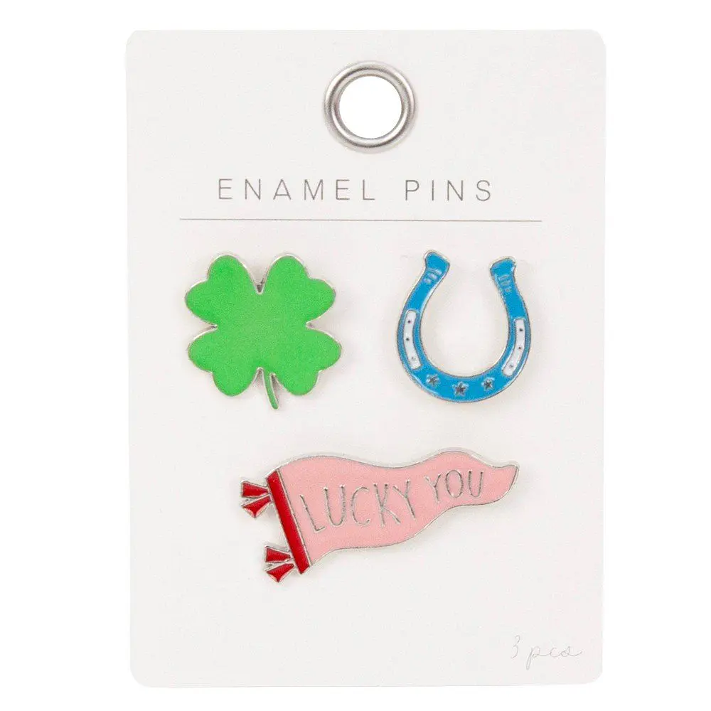 Horizon Group 3pk Clover, Lucky, Horseshoe Pin Set