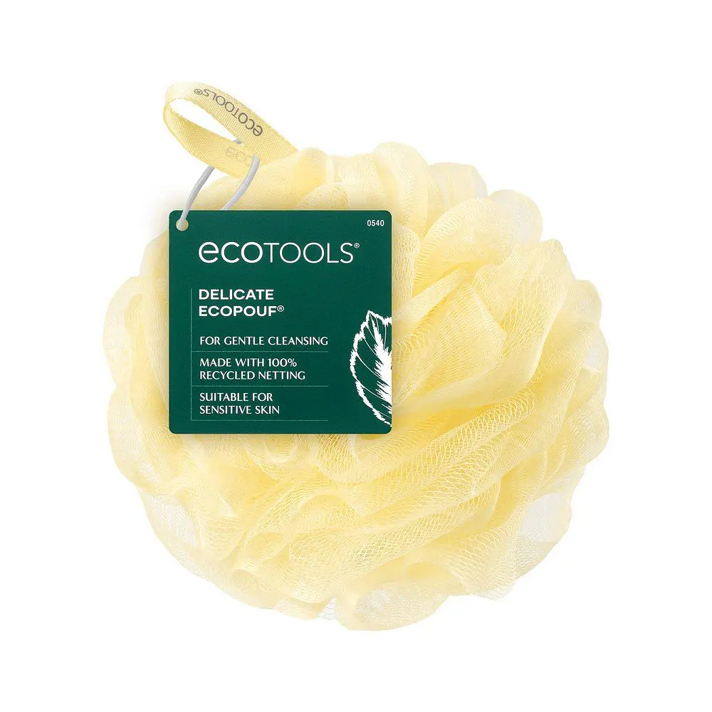 EcoTools Delicate EcoPouf Bath Sponge - Pastel Yellow