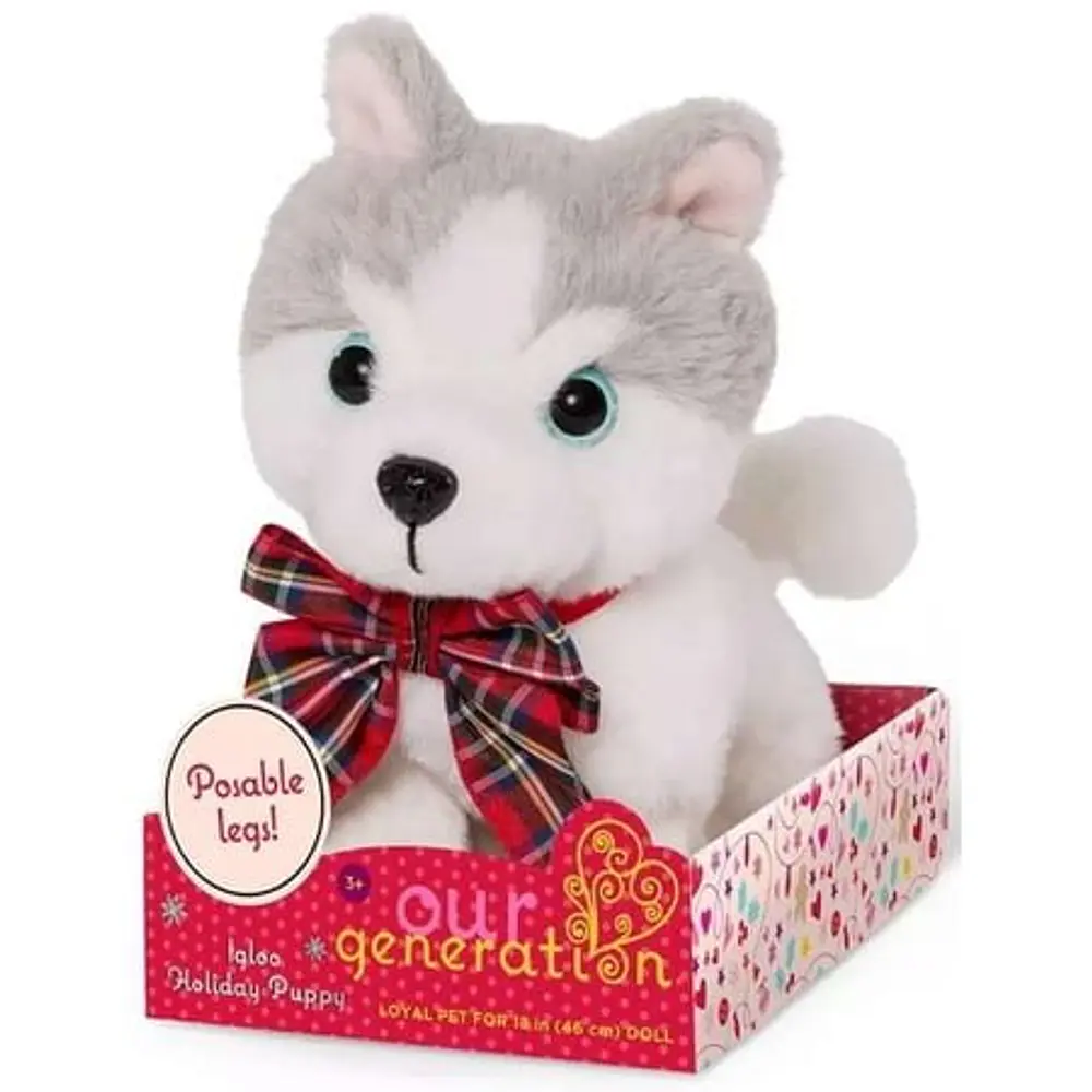 Our Generation Igloo Holiday Puppy Plush
