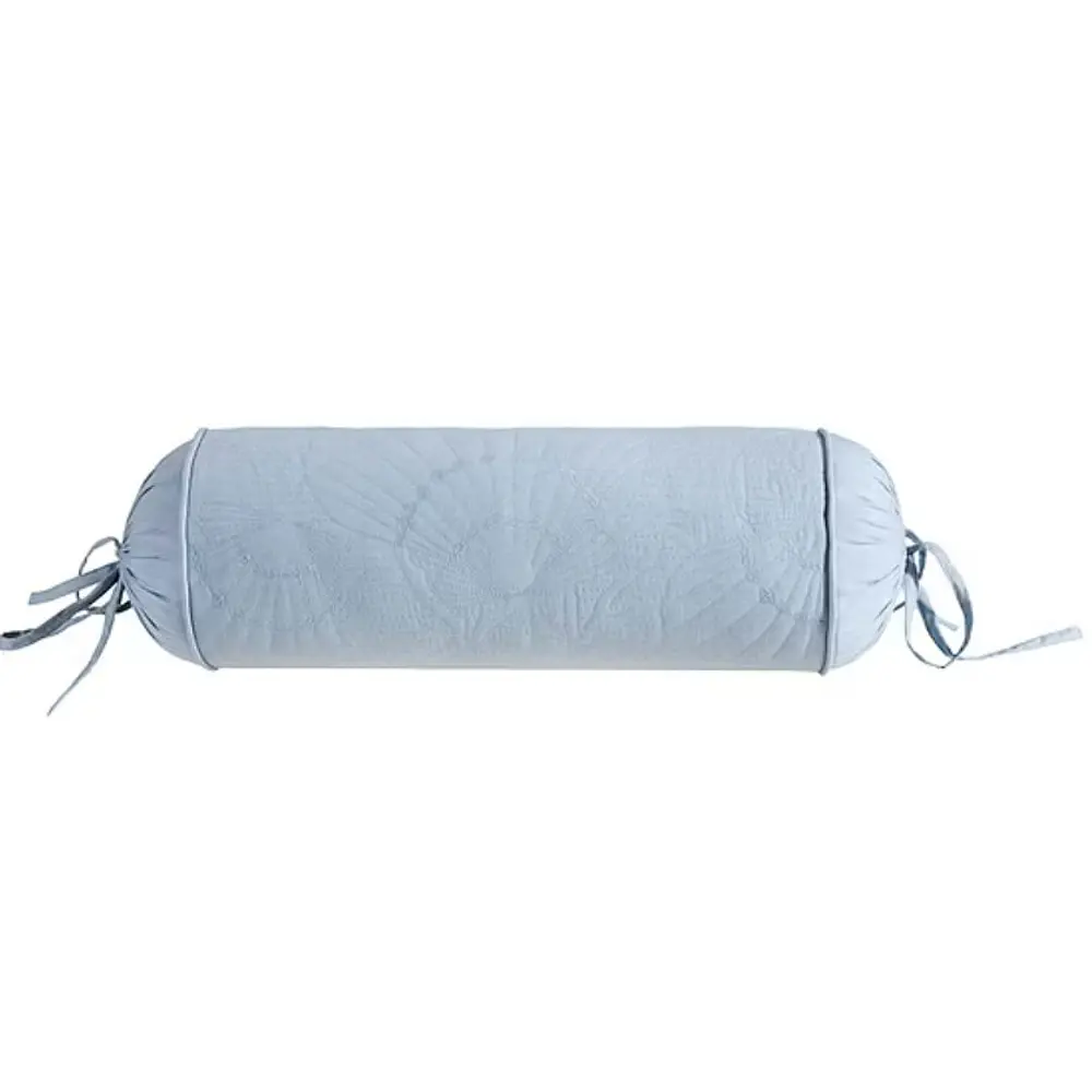 Harbor House Crystal Beach Quilted Bolster Pillow Blue D7x18