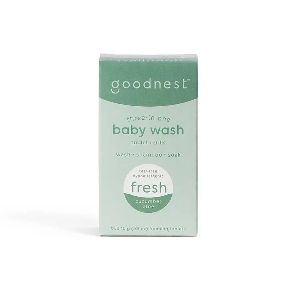 Fresh Cucumber Aloe 3 In 1 Baby Wash  Shampoo And Soak Tablet Refills
