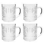 Renaissance Collection 10 Ounce Coffee/Tea Glass Mugs