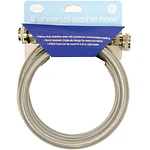 GE Appliances 4 Foot Stainless Steel Water Supply Hoses  2 Count  PM14X10005